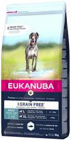 Sausas šunų maistas Eukanuba Large Grain Free Ocean Fish, žuvis, 12 kg