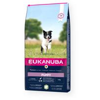 Sausas šunų maistas Eukanuba Puppy S/M Breeds, ėriena/ryžiai, 12 kg