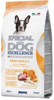 Sausas šunų maistas Special Dog Excellence Mini Adult, kalakutiena, 1.5 kg