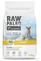 Sausas šunų maistas VetExpert Raw Paleo Ultra Mini Puppy, kalakutiena, 8 kg