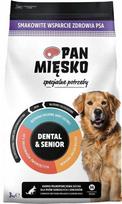 Sausas šunų maistas Pan Miesko Dental & Senior, jautiena/kalakutiena/ryžiai, 3 kg