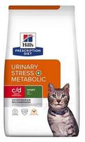 urinary katems - Sausas kačių maistas Hill's Urinary Metabolic c/d Multicare Stress + Metabolic Weight, vištiena, 3 kg - 1 nuotrauka