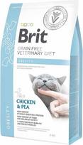 Sausas kačių maistas Brit Veterinary Diet Obesity Chicken & Pea, vištiena, 2 kg