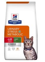 urinary katems - Sausas kačių maistas Hill's Prescription Diet Urinary Stress + Metabolic c/d, vištiena, 1.5 kg - 1 nuotrauka