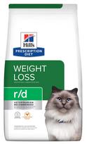 hills kaciu sausas maistas - Sausas kačių maistas Hill's Prescription Diet Weight Loss r/d Chicken, vištiena, 3 kg - 1 nuotrauka