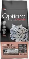 Sausas kačių maistas Optima Nova Cat Adult Salmon & Potato Grain Free, lašiša, 2 kg