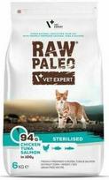 Sausas kačių maistas Raw Paleo Vet Expert Sterilised, vištiena/lašiša/tunas, 6 kg