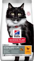 Sausas kačių maistas Hill's Science Plan Sterilised Cat, vištiena, 0.300 kg