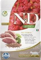 farmina n d quinoa - Sausas kačių maistas Farmina N&D Quinoa Neutered, antiena, 0.300 kg - 1 nuotrauka