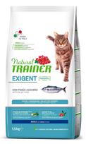Sausas kačių maistas Natural Trainer Exigent Bluefish, žuvis, 1.5 kg