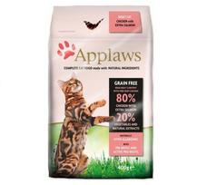 Sausas kačių maistas Applaws Adult, vištiena/lašiša, 0.4 kg