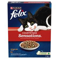 Sausas kačių maistas Felix Sensations Countryside, jautiena, 1 kg