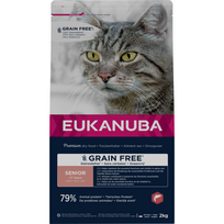 Sausas kačių maistas Eukanuba Senior, lašiša, 10 kg