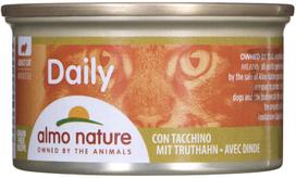 Šlapias kačių maistas Almo Nature Daily Mousse Duck, kalakutiena, 0.085 kg