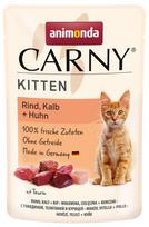Šlapias kačių maistas Animonda Carny Kitten, jautiena/vištiena/veršiena, 0.085 kg