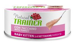 Šlapias kačių maistas Natural Trainer Baby Kitten Turkey, kalakutiena, 0.080 kg