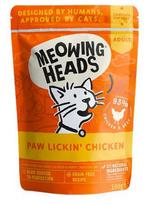 Šlapias kačių maistas Meowing Heads Paw Lickin Chicken, vištiena, 0.1 kg