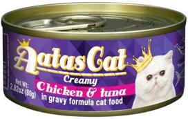 Šlapias kačių maistas Aatas Cat Creamy, žuvis/vištiena/tunas, 0.08 kg
