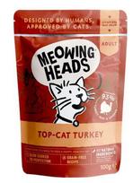 Šlapias kačių maistas Meowing Heads Top Cat Turkey, kalakutiena, 0.1 kg