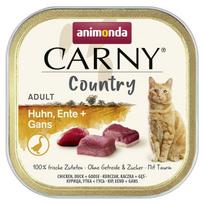 Šlapias kačių maistas Animonda Carny Country, vištiena/antiena/žąsiena, 0.1 kg