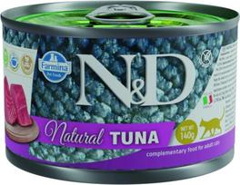 n d kaciu - Šlapias kačių maistas Farmina N&D Natural PND140061, tunas, 0.14 kg - 1 nuotrauka
