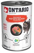 Šlapias kačių maistas Ontario Vital Cats Life, jautiena/lašiša, 0.4 kg
