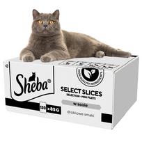 vistiena - Šlapias kačių maistas Sheba Select Slices, vištiena/kalakutiena/antiena, 10.2 kg - 1 nuotrauka