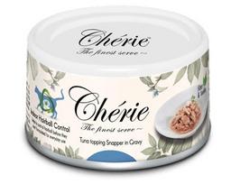 Šlapias kačių maistas Cherie Tuna And Perch Mix, tunas, 0.08 kg