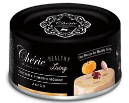 Šlapias kačių maistas Cherie Chicken And Pumpkin Mousse, vištiena, 0.08 kg