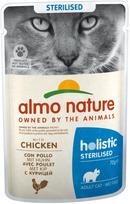 Šlapias kačių maistas Almo Nature Holistic Sterilised, vištiena, 0.070 kg