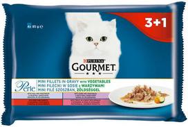 Šlapias kačių maistas Purina Gourmet Perle, žuvis/žvėriena, 0.085 kg