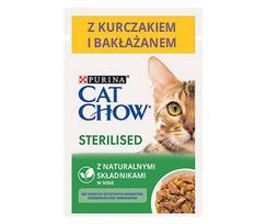 Šlapias kačių maistas Purina Cat Chow Sterilised, vištiena, 0.085 kg