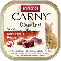 Šlapias kačių maistas Animonda Carny Country, jautiena/antiena, 0.1 kg