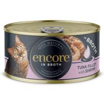 Šlapias kačių maistas Encore In Broth, tunas/krevetės, 0.070 kg