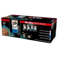 Šlapias kačių maistas Sheba Sauces, lašiša/tunas/menkė, 3.4 kg