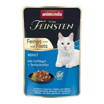Šlapias kačių maistas Animonda Feinsten Poultry, žuvis, 0.085 kg