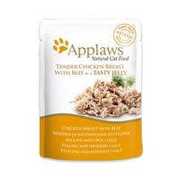 Šlapias kačių maistas Applaws Natural, jautiena/vištiena, 0.07 kg