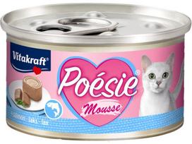 Šlapias kačių maistas Vitakraft Poesie Mousse, žuvis, 0.085 kg