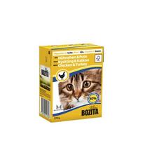 vistiena - Šlapias kačių maistas Bozita Adult, vištiena/kalakutiena, 0.37 kg - 1 nuotrauka
