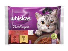Šlapias kačių maistas Whiskas, mėsa, 0.340 kg, 4 vnt.