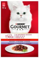 gourmet kaciu maistas - Šlapias kačių maistas Purina Gourmet Mon Petit Adult, ėriena/jautiena/veršiena, 0.050 kg, 6 vnt. - 1 nuotrauka