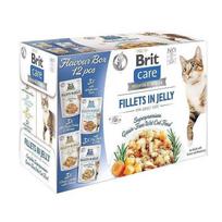 Šlapias kačių maistas Brit Care Fillets in Jelly Flavour Box, 1.020 kg, 12 vnt.