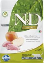 Sausas kačių maistas Farmina N&D Prime Feline Boar & Apple, šernienos mėsa/obuoliai, 0.3 kg