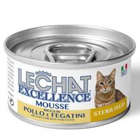 Šlapias kačių maistas Lechat Excellence Mousse Rich In Chicken and Liver, vištiena, 0.085 kg
