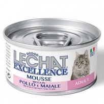 Šlapias kačių maistas Monge Excellence Mousse Adult Chicken and Pork, vištiena, 0.085 kg