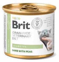 Šlapias kačių maistas Brit Veterinary Diet Diabetes Lamb with Peas, ėriena, 0.2 kg