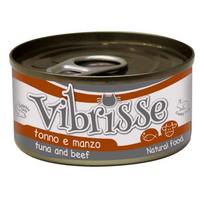 Šlapias kačių maistas Croci Vibrisse Natural Tuna and Beef, jautiena/žuvis, 0.07 kg