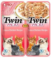 Šlapias kačių maistas Inaba Churu Twin Packs, vištiena/tunas, 0.96 kg, 12 vnt.