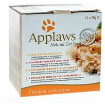 Šlapias kačių maistas Applaws Chicken Collection N12 /8014, vištiena, 0.070 kg, 12 vnt.