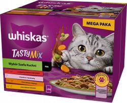 Šlapias kačių maistas Whiskas Tasty Mix, jautiena/vištiena/kalakutiena, 2.04 kg, 24 vnt.